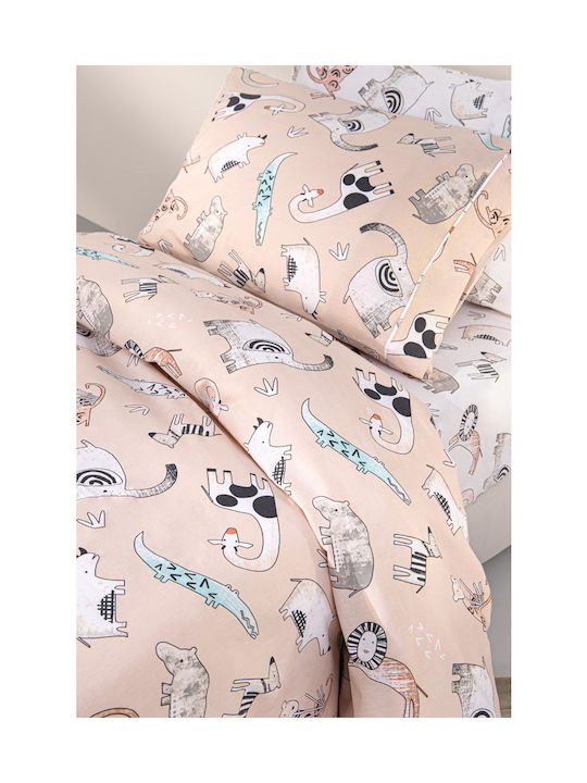 Guy Laroche Zootopia Cameo Set Kinderbettbezug Einzel mit Kissenbezug Baumwolle Cameo 165x225cm