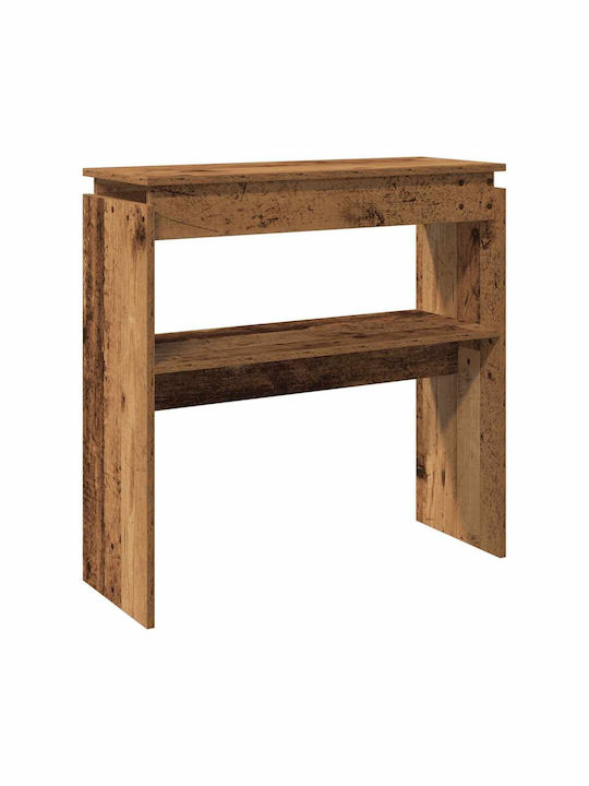 Wooden Console Table Coffee L80xW30xH80cm