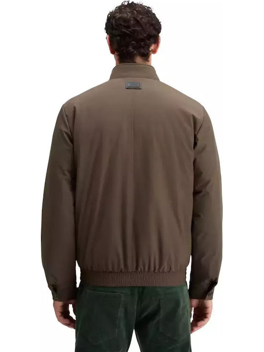 Harrington Χειμωνιάτικο Μπουφάν Softshell Αδιάβροχο και Αντιανεμικό Καφέ