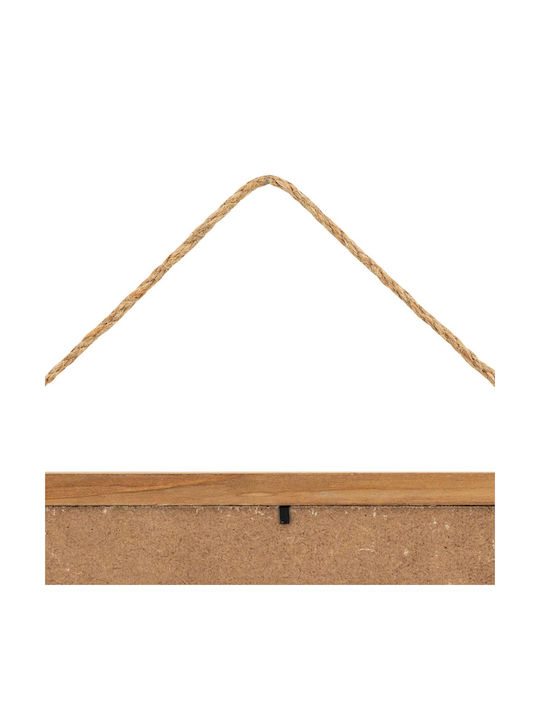 Κρεμαστό Διακοσμητικό Μπεζ από Ξύλο 38x2x15cm