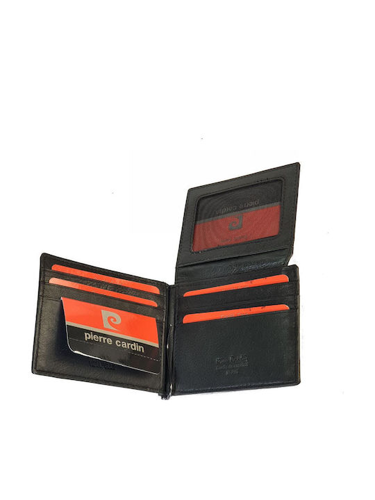 Leather Men's Wallet Cards with RFID Black