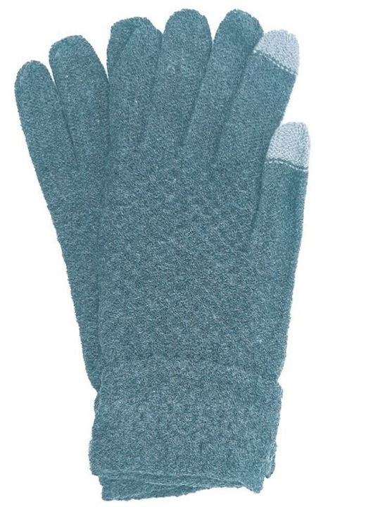 Unisex Knitted Touch Gloves Green