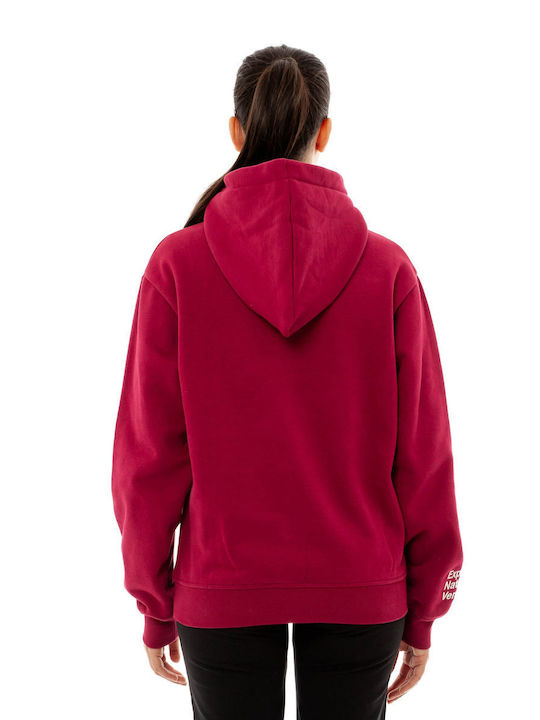 Be:Nation Women's Hooded Sweatshirt Burgundy