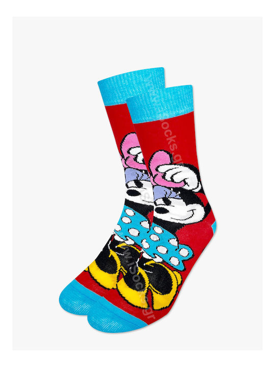 Disney Minnie Mouse Κάλτσες Κόκκινες Disney Minnie Mouse Κάλτσες Κόκκινες