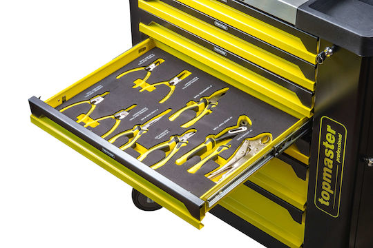 Tool Cabinet 7 Drawers Equipped 182 Pieces Tmp Top Master Pro 455555