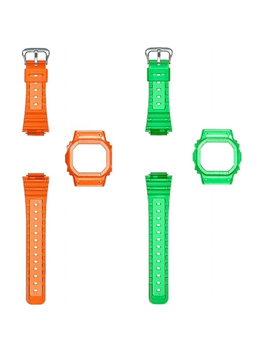 Casio G-Shock Ρολόι Μπαταρίας με Καουτσούκ Λουράκι