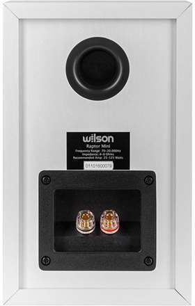 Wilson Raptor Mini Ζεύγος Ηχείων Hi-Fi Βιβλιοθήκης Π16.8xΒ23.5xΥ29.8εκ. Λευκό
