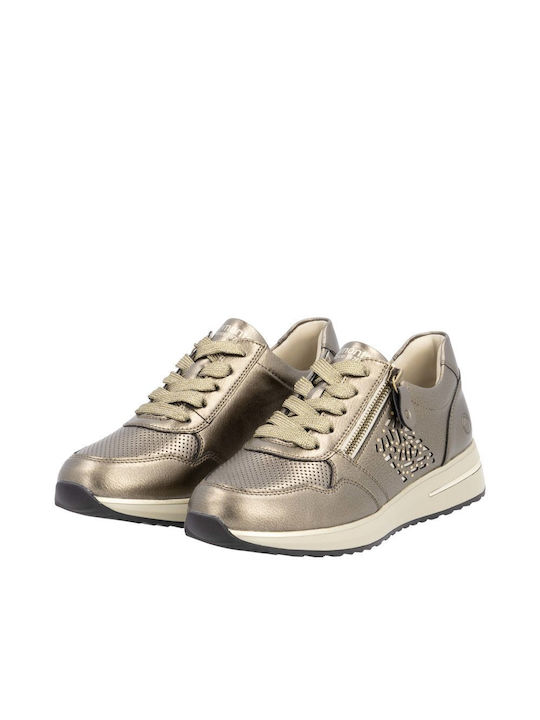 Γυναικεία Ανατομικά Sneakers Χρυσά