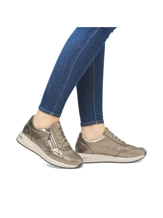 Γυναικεία Ανατομικά Sneakers Χρυσά
