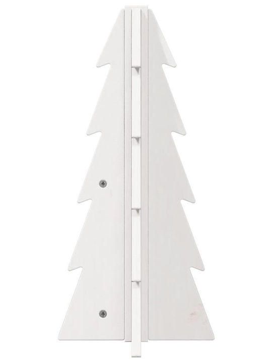 vidaXL Christmas Decorative Wood Tree 49cm Adorned White