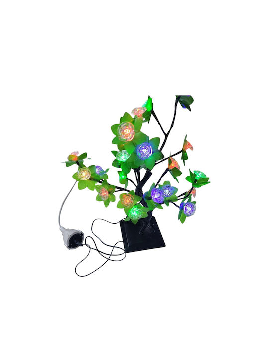 Christmas Decorative Illuminated Cherry Tree Natural Appearance 40cm Green