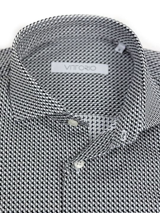 Vittorio Artist Cotton Shirt Grey