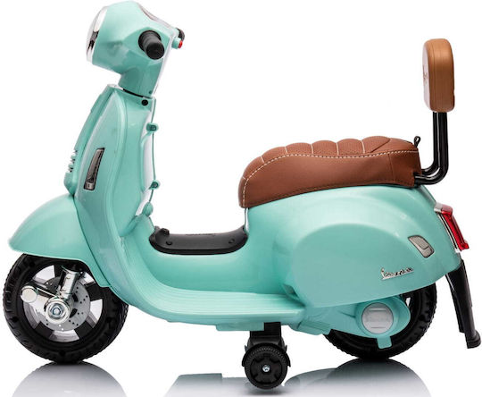 Παιδική Vespa Scooter & Backrest Ηλεκτροκίνητη Τιρκουάζ
