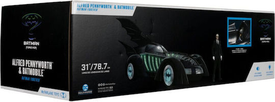 Batman Forever Dc Multiverse Action Figure Vehicle Alfred Pennyworth & Batmobile Gold Label 79 Cm