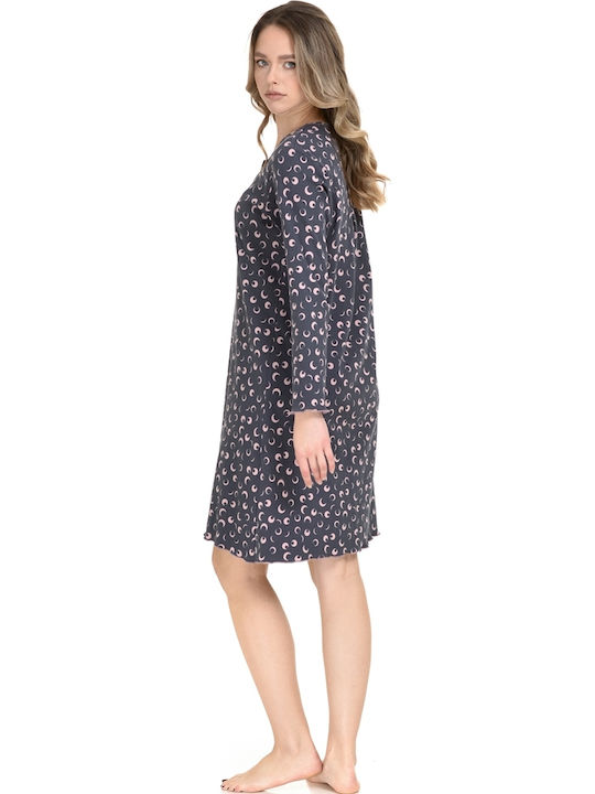 Zen by Daisy Winter Damen Nachthemd Gray Zen by Daisy Winter Damen Nachthemd Gray