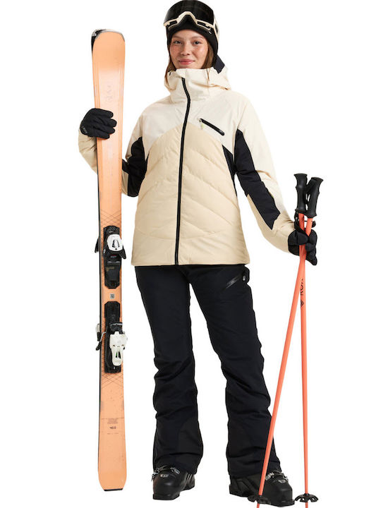 Roxy Luna Frost ERJTJ03464-TDQ0 Γυναικείο Μπουφάν για Σκι & Snowboard Buttercream