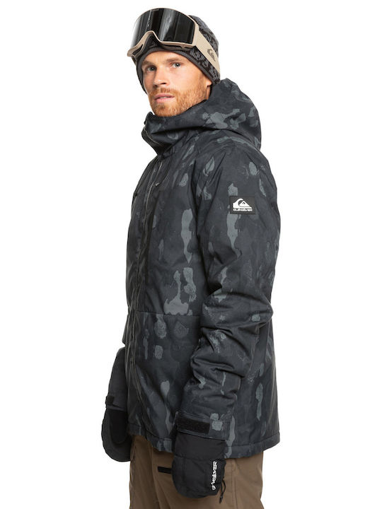 Quiksilver Mission Printed Men's Ski & Snowboard Jacket Black EQYTJ03479-KRP3