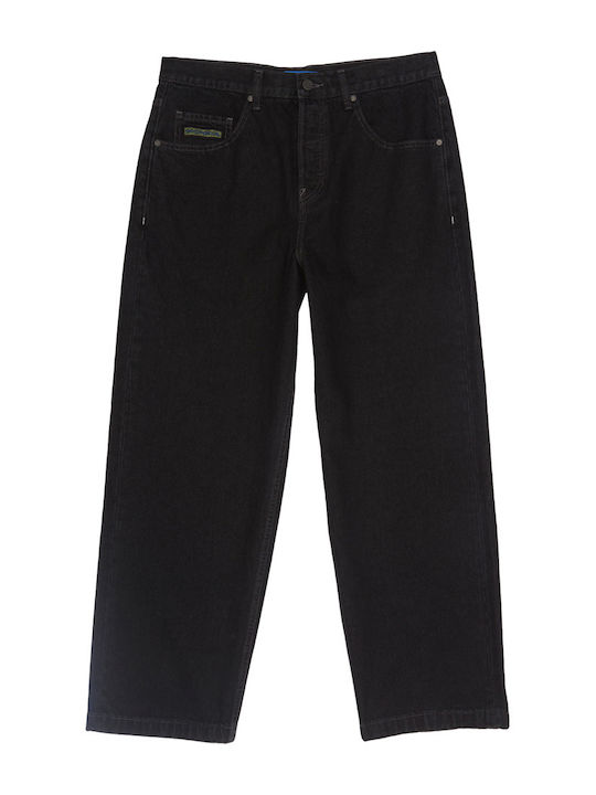 Worker Men's Jeans Pants with Loose Baggy Fit Black