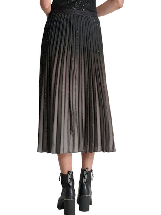 DKNY Pleated Skirt in Gray Color