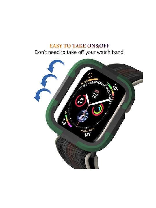 Apple Watch Series SE 2&6&SE&5&4 40mm Armor Frame Green Watch Case