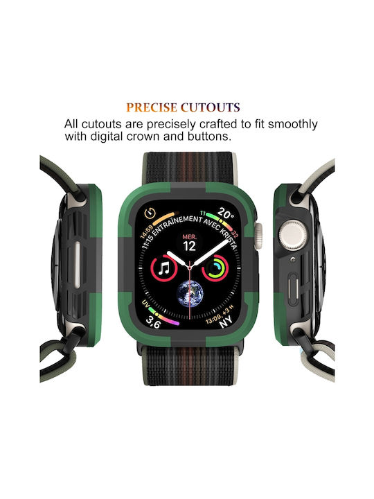 Apple Watch Series SE 2&6&SE&5&4 40mm Armor Frame Green Watch Case