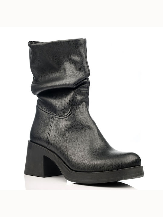 Carad Shoes Leather Women's Boots Black