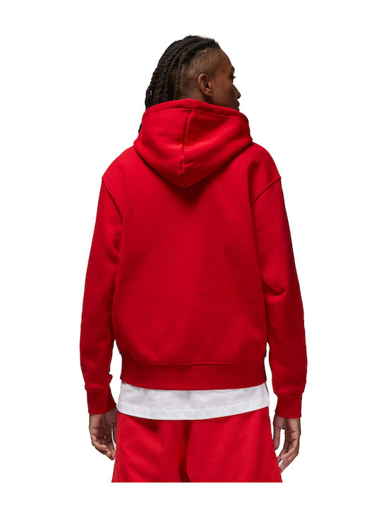Essentials Cardigan with Red Hood