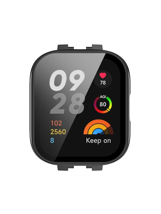 Silicone Case in Black color for Xiaomi Redmi Watch 3 Lite / Watch 3 Active