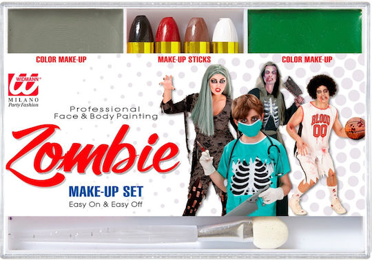 Αποκριατικο Make Up Μακιγιαζ Σετ Zombie