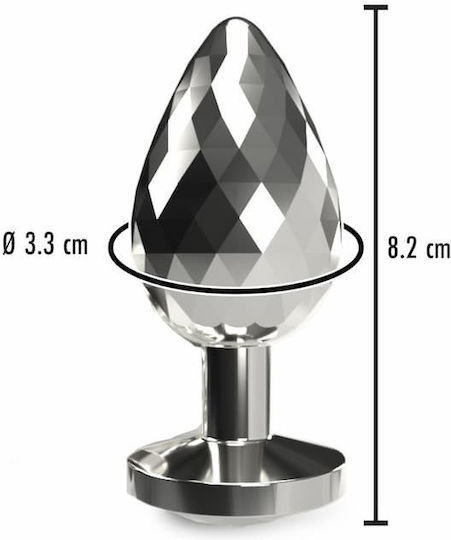 ToyJoy Diamond Πρωκτική Σφήνα Medium Ασημί