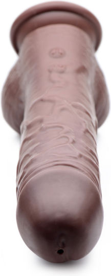 XR Ρεαλιστικό Dildo με Όρχεις και Δυνατότητα Εκσπερμάτωσης Καφέ 22cm