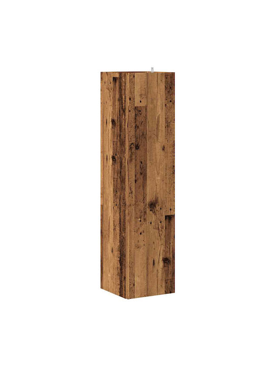 Corner Shelf Wall Coffee 33x33x132cm