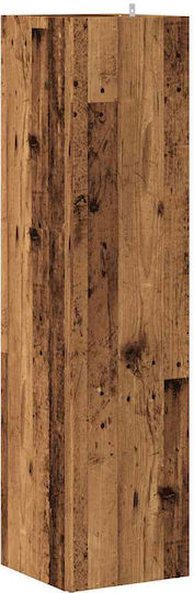 Eckiges Wandregal Braune 33x33x132cm