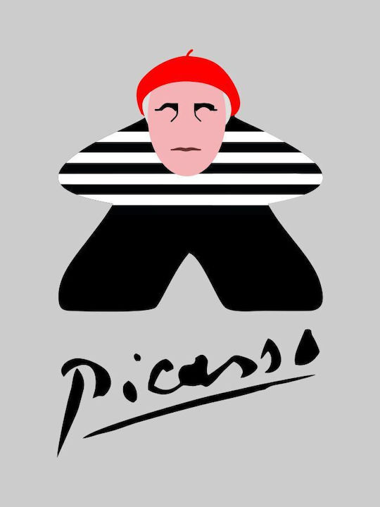 Picasso Meeple Sweatshirt - BLACK