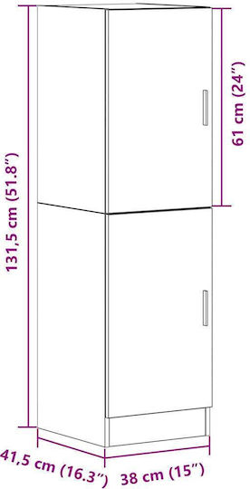 Бял 38x41.5x131.5бр