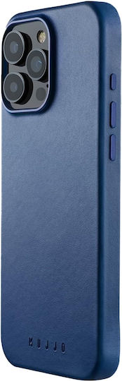Mujjo Back Cover Piele 1mm Albastru (iPhone 16 Pro Max)
