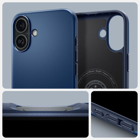 Spigen Thin Fit Mag Magsafe Iphone 16 Albastru Marin