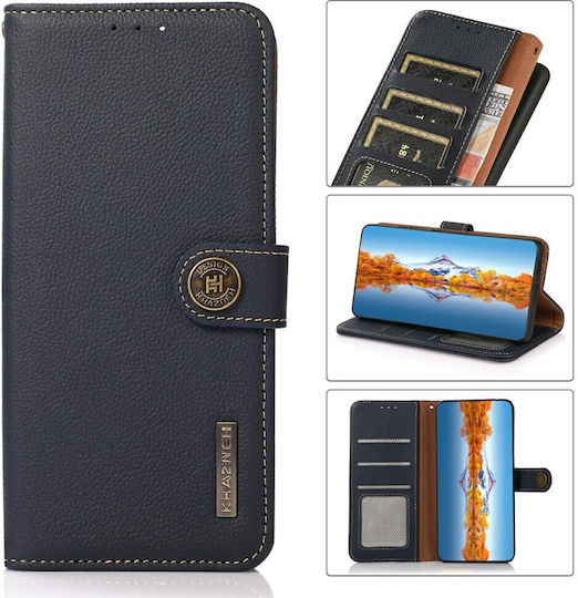 Custer Wallet Piele Albastru (Xiaomi 14T)