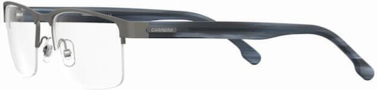 Carrera Metal Eyeglass Frame Gray 8888 R80