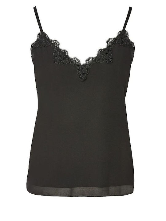 Γυναικείο Lingerie Top με Δαντέλα Μαύρο