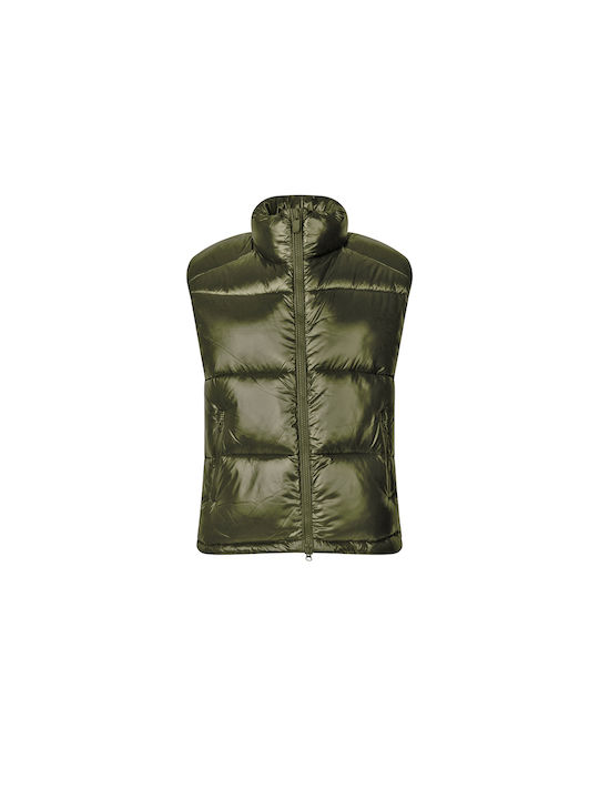 Ärmellos Jacke Puffer Grün