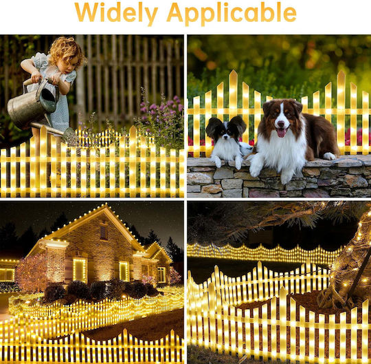 Beleuchtet Weihnachtliche Figur Zaun Weiß 280x280cm