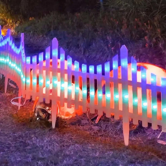 Beleuchtet Weihnachtliche Figur Zaun Weiß 280x280cm