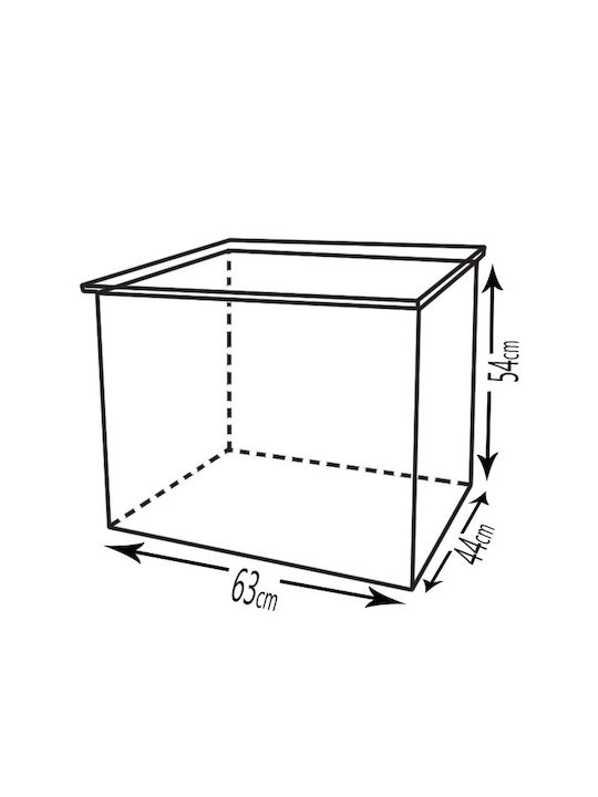 GTMED Μεταλλικό Κουτί Αποθήκευσης Ξύλων 63x54x44cm Χάλκινο