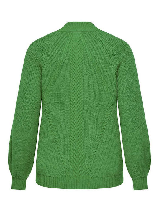 Women's Sweater Turtleneck Green