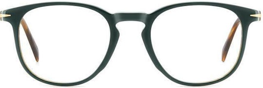 David Beckham Plastic Eyeglass Frame Green DB 1160 RFD