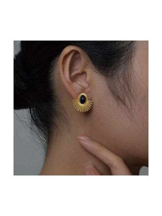 Faux Clip Earrings Gold Momoca