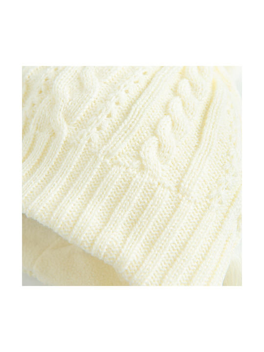 Cool Club Kids Beanie Knitted White