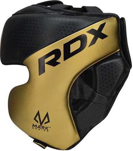 RDX Căști de box Adulți Față întreagă Din piele Auriu