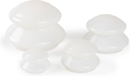 Silicone Cupping Set of 4 Pieces White Case Habys